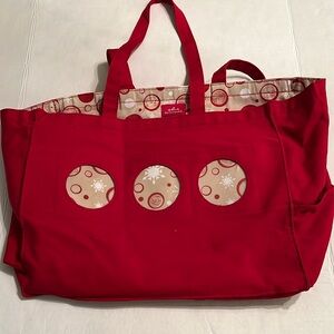 HALLMARK KEEPSAKE CANVAS TOTE BAG WITH PHOTO HOLDER NWOT